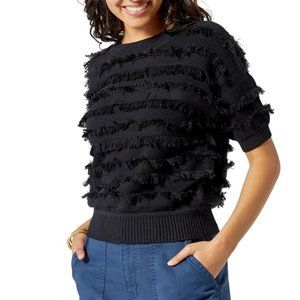 Joie Anni Fringed Sweater Top Size Small
